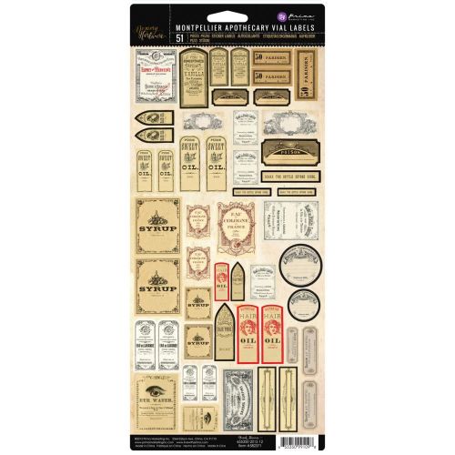 PRM Sticker - Montpellier Apothecary Vial Labels