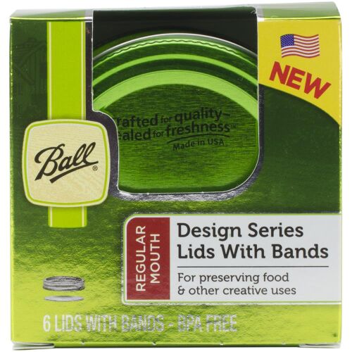 LWC Design Green Lids/Deckel für Einmachglas/Ball Regular Mouth Mason Jar