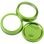 LWC Design Green Lids/Deckel für Einmachglas/Ball Regular Mouth Mason Jar