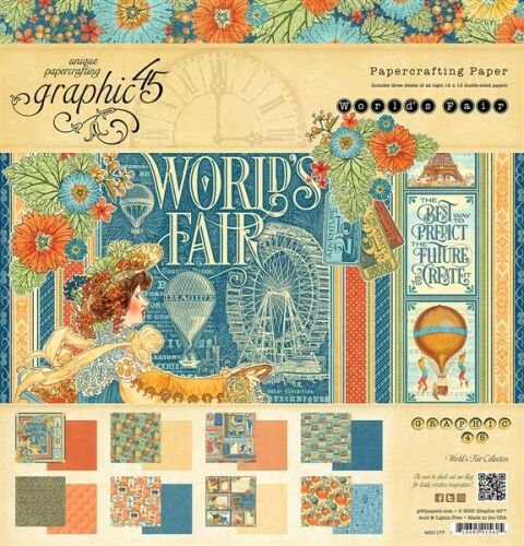 G45 Paper Pad 12 x 12 - Worlds Fair