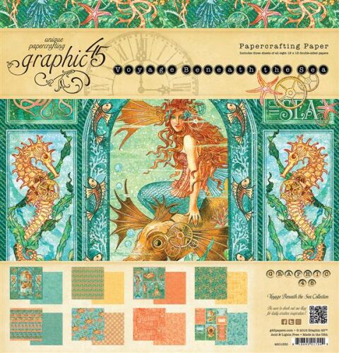 G45 Paper Pad 12" x 12" - Voyage beneath the Sea