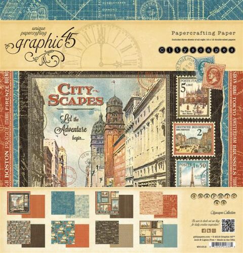 G45 Paper Pad 12 x 12 - Cityscapes