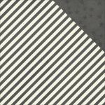 SST Cardstock - Claus & Co. Charcoal Stripes