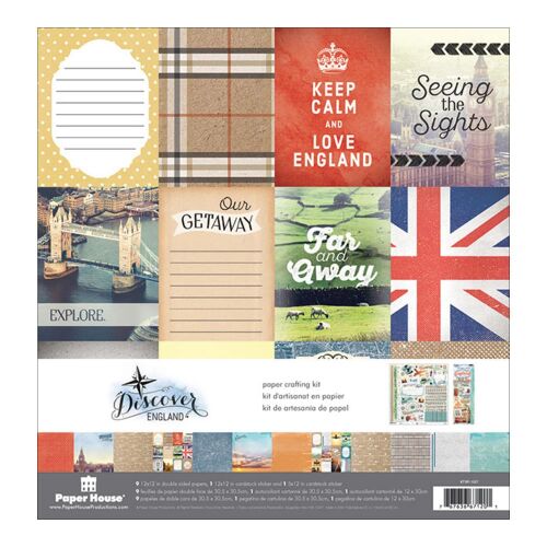 PPH Paper Crafting Kit 12x12" - Discover England