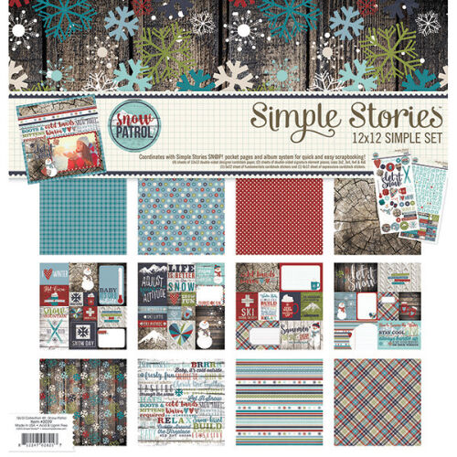 SST Paper Pack 12x12" - Simple Set Snow Patrol