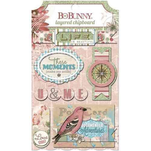 BOB Embellishments - Layered Chipboard Garden Journal