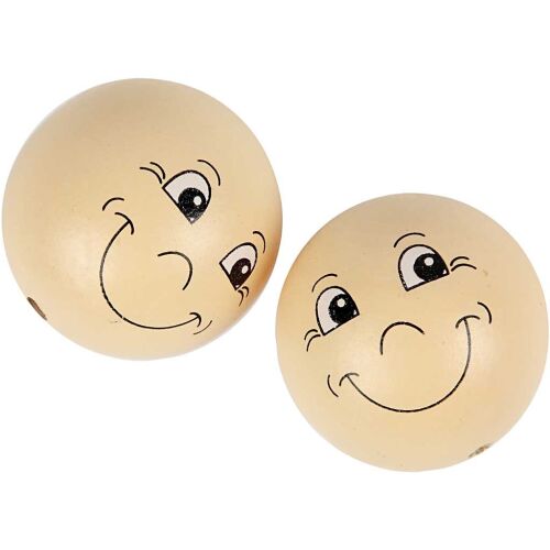 CCH Wood Art - Kopf /Smiley aus Holz 40 mm