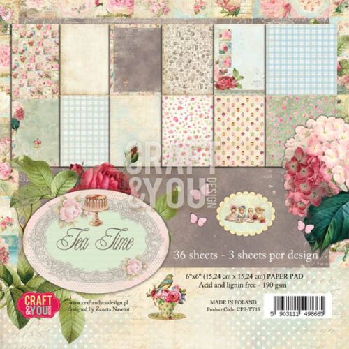 CRY Paper Pad "6x6" - Tea Time