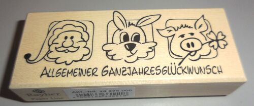 RYH Holzstempel - Allgemeiner Ganzjahresglückwunsch