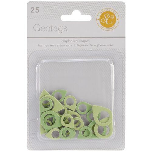 AMC Chipboard -  Studio Calico Geotags Green/Grüntöne