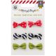 PKP Embellishments - Merry & Bright Fabric Bows/Schleifen