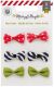 PKP Embellishments - Merry & Bright Fabric Bows/Schleifen