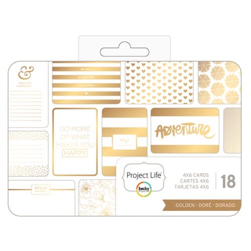 AMC Becky Higgins Project Life - Journaling Cards 4x6 Golden