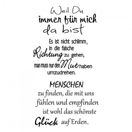 EFC Clear Stempel - Weil Du immer für mich da bist