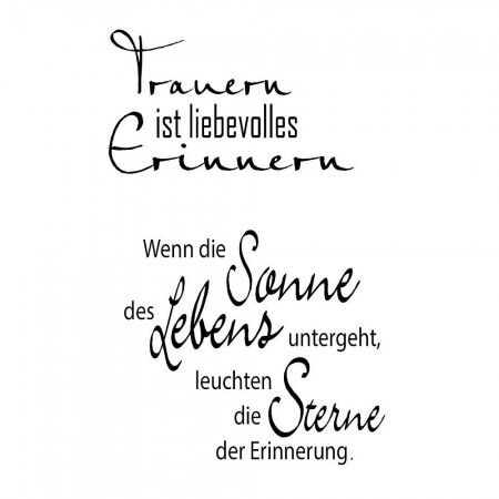 EFC Clear Stempel - Trauern ist ...