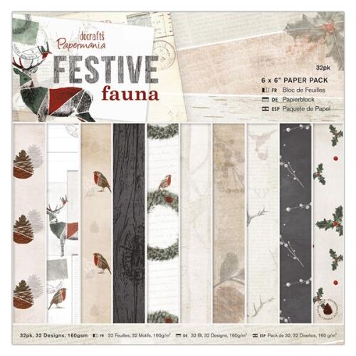 DOC Paper Pad 6x6- Festive Fauna
