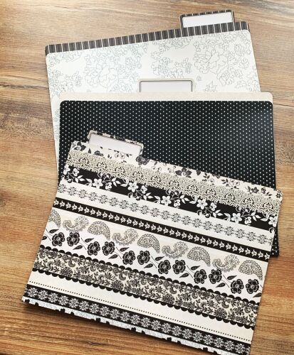 DCWV File Folder - Black & Cream