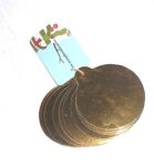 SRH 12 Stück Tags - Goldene Kugel