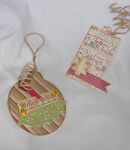 SRH 12 Stück Tags - Goldene Kugel