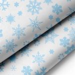 RCB Seidenpapier - Blue Snowflake