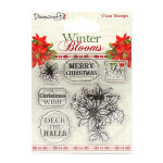 TRC Clear Stamps -  Winter Blooms Sentiments