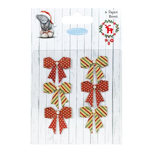 TRC Embellishments - Paper Bows/Papierschleifen Me to You Christmas
