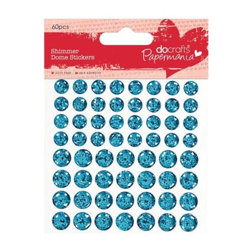 DOC Embellishments - Glitter Dots Teal