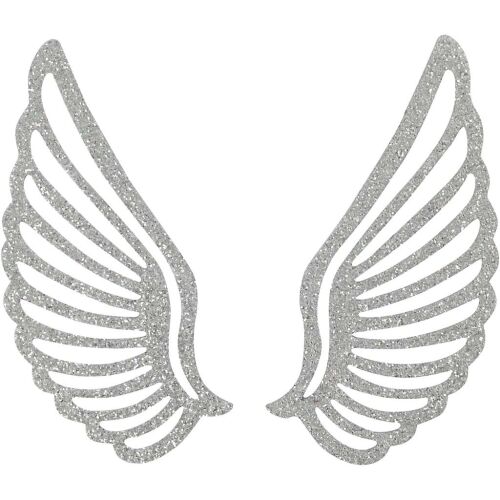 CCH Metal Art - Flügelpaar Silber glitter