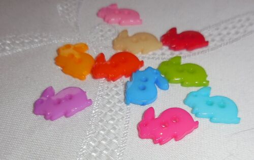 SRH Embellishments - Buttons/Knöpfe Rabbit Color Mix 13 mm