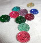 SRH Embellishments - Flatback Glitter Dots Mix