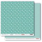 SCB Cardstock - Elegantly Festive Snowflake True Teal