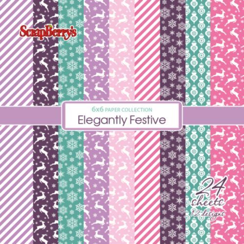 SCB Paper Pack 6"x6" - Elegantly Festive