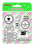 SCB Clear Stamps - Happy Holidays First Snow