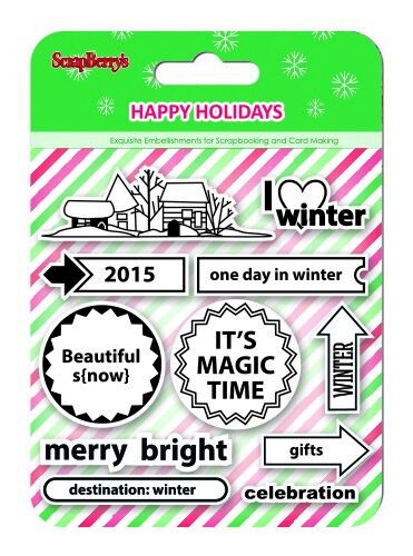 SCB Clear Stamps - Happy Holidays I love Winter