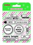 SCB Clear Stamps - Happy Holidays I love Winter