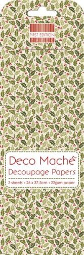 TRC Decoupage Papier - First Edition Small Holly