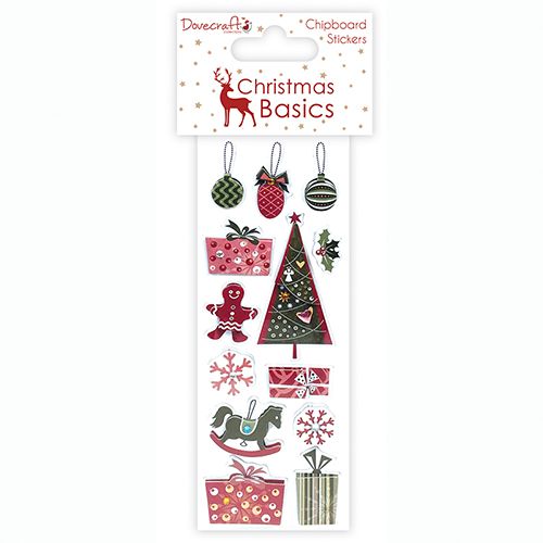 TRC Sticker - Christmas Basics Chipboard Sticker Tree