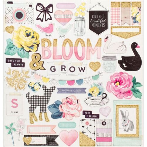 CRP Chipboard - Bloom 12x12