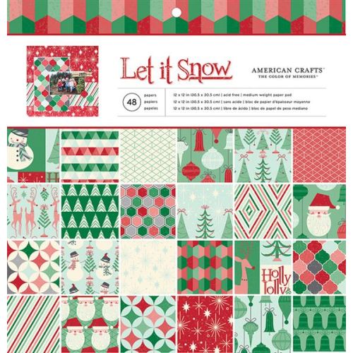 AMC Paper Pad 12x12" - Let it Snow