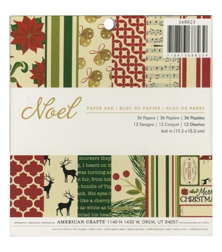 AMC Paper Pad 6x6 - Noel