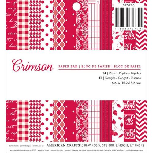 AMC Paper Pad 6"x6" - Crimson