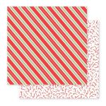 PEB Cardstock -  Holly Jolly Candy Stripes
