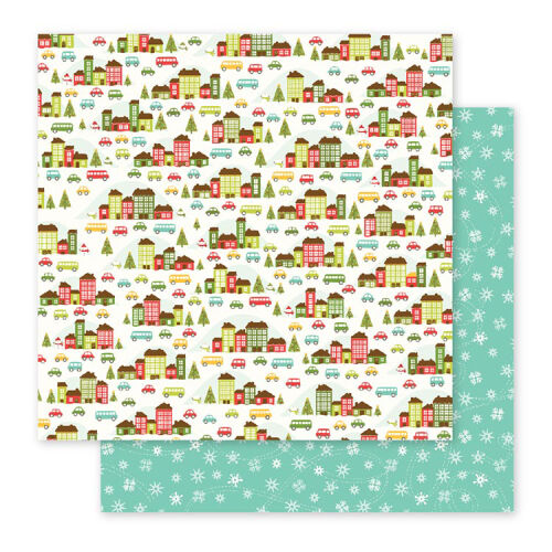 PEB Cardstock -  Holly Jolly Holiday Village