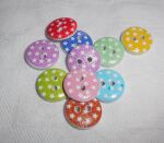 SRH Embellishments - Buttons/Knöpfe Sternchen 16mm