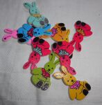 SRH Embellishments - Buttons/Knöpfe Hase/Rabbit bunt