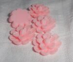 SRH Embellishments - Flatback Resin Pink Flower