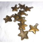SRH Charm 5 Stück - Bronze Star/Stern16x20 mm