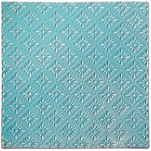 SRH Metal Art - Tin Ceiling Tile Turquoise