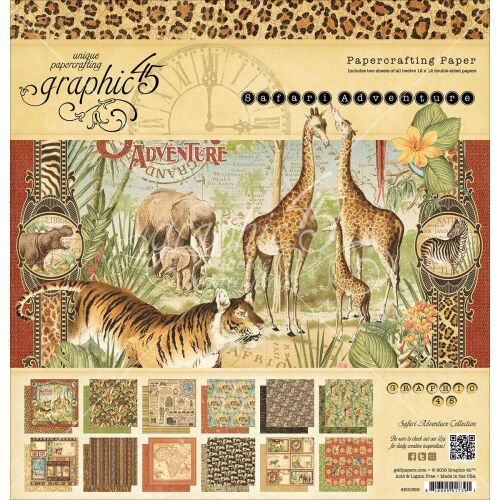 G45 Paper Pad 12x12 - Safari Adventure