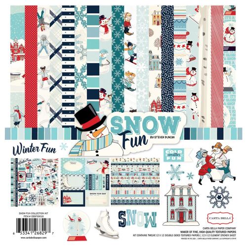 CTB Paper Pack 12x12" - Snow Fun Collection Kit